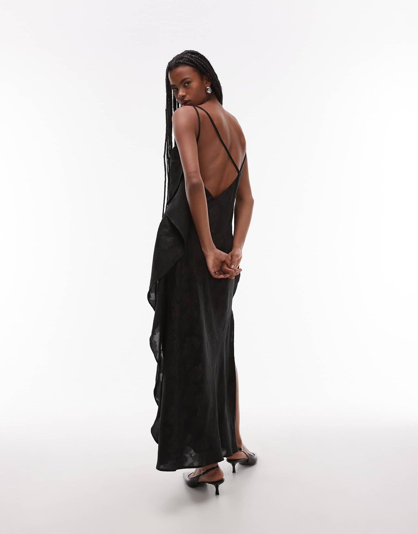 Drape Side Maxi Dress