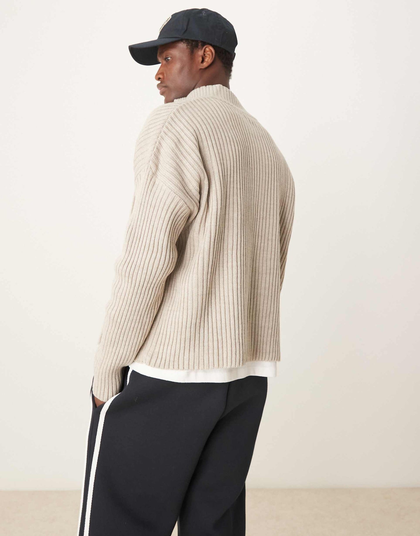 Heavyweight Oversized Boxy Knitted Jacket