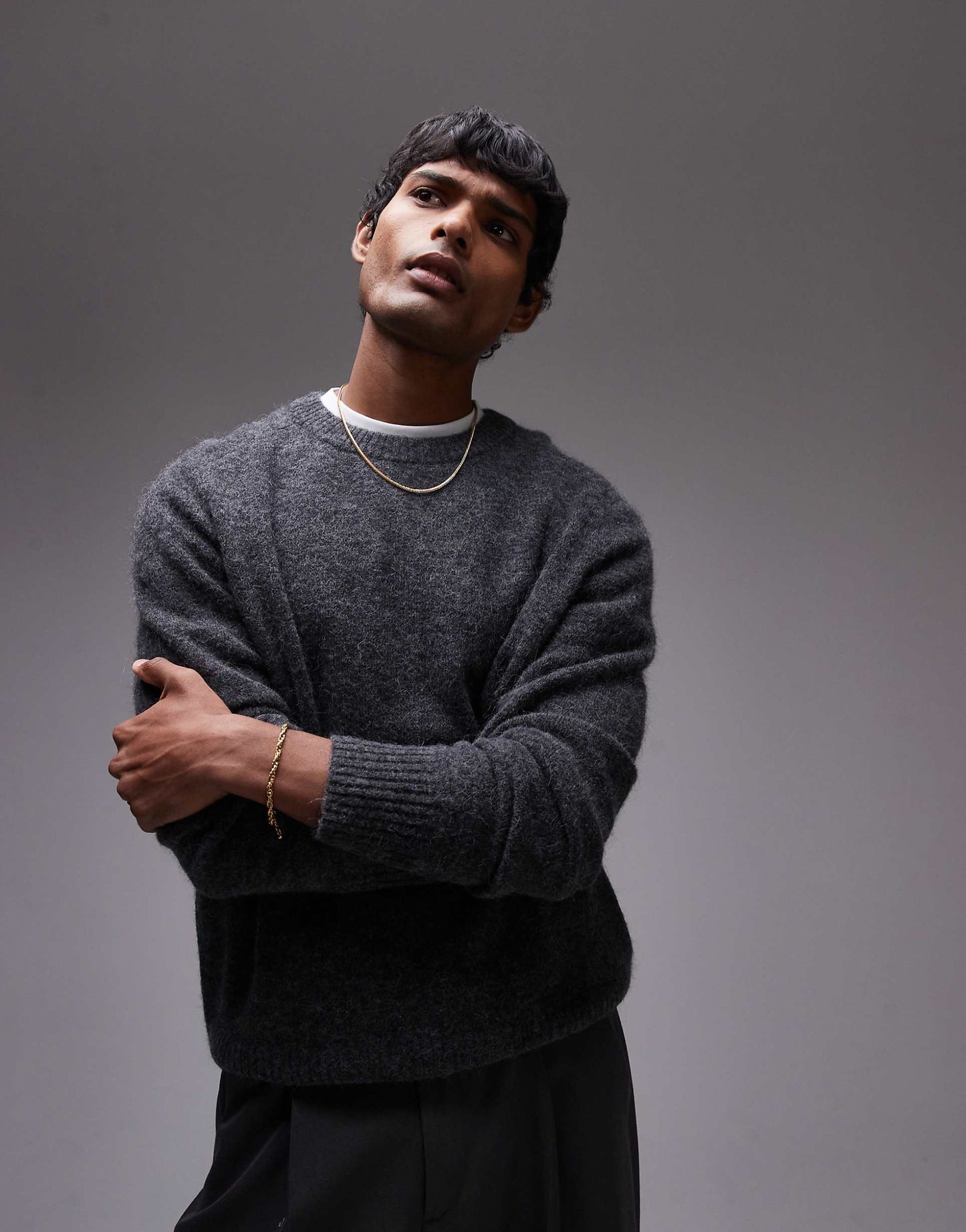 Alpaca Blend Jumper With Crew Neck