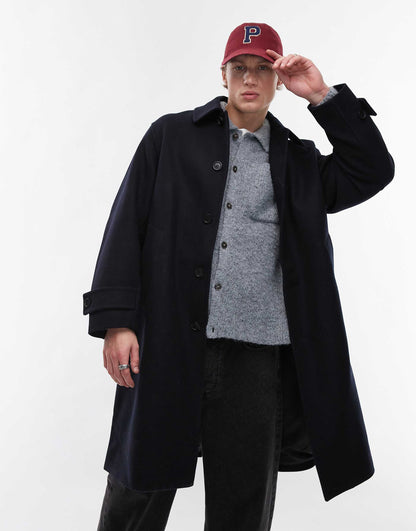 Wool Blend Overcoat