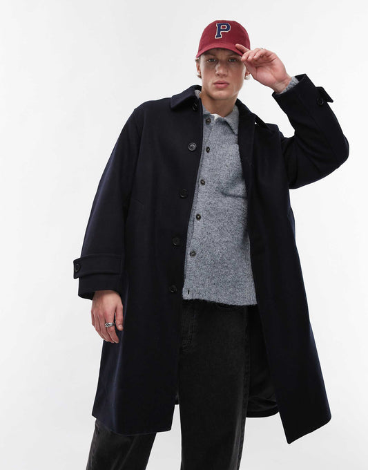 Wool Blend Overcoat