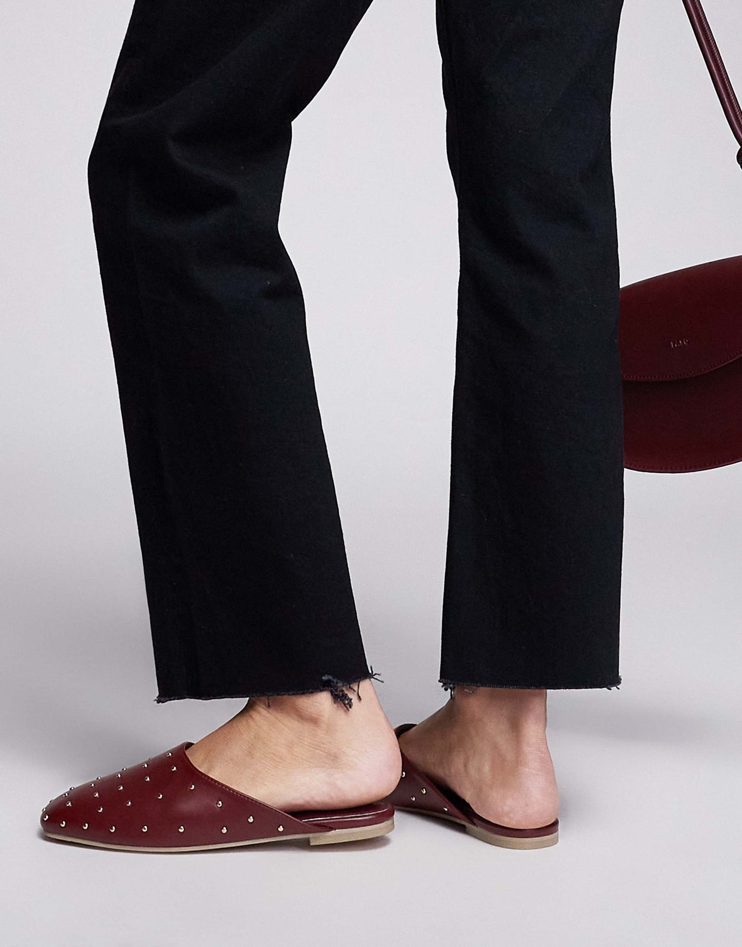 Camille Studded Flat Mules