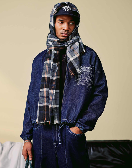 Harrington Jacket Co-Ord With Embroidery Detail