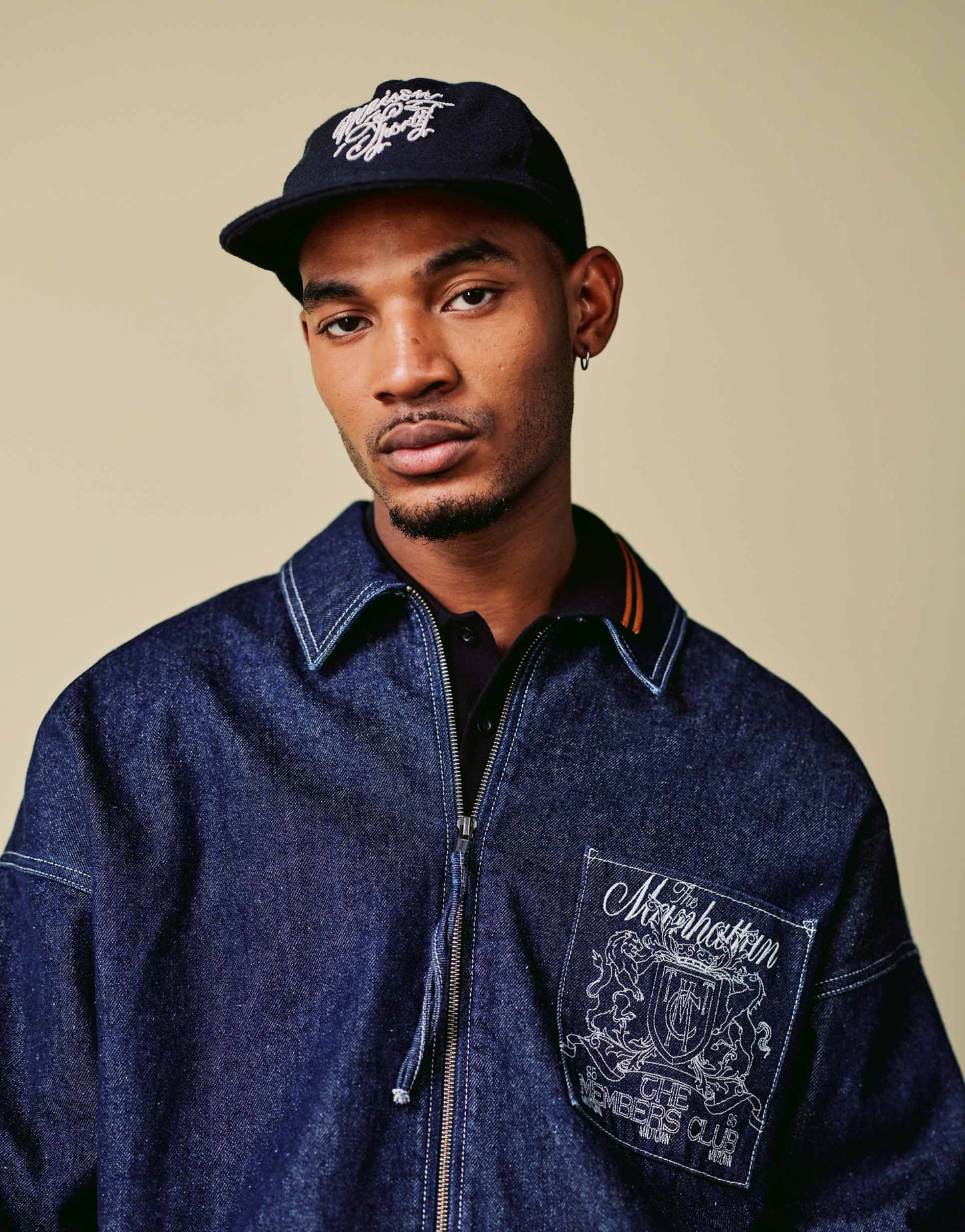 Harrington Jacket Co-Ord With Embroidery Detail