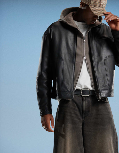 Super Wide Leg Jeans With Brown Tint