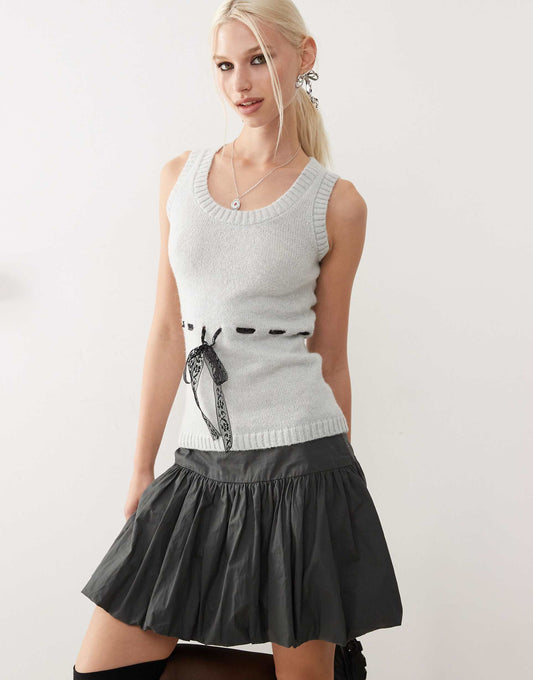 Faux Brushed Knit Tank Top