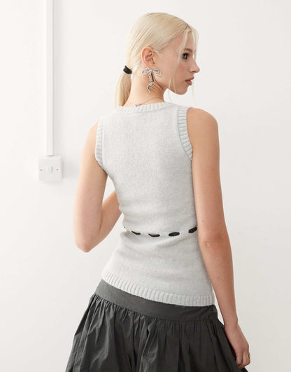 Faux Brushed Knit Tank Top