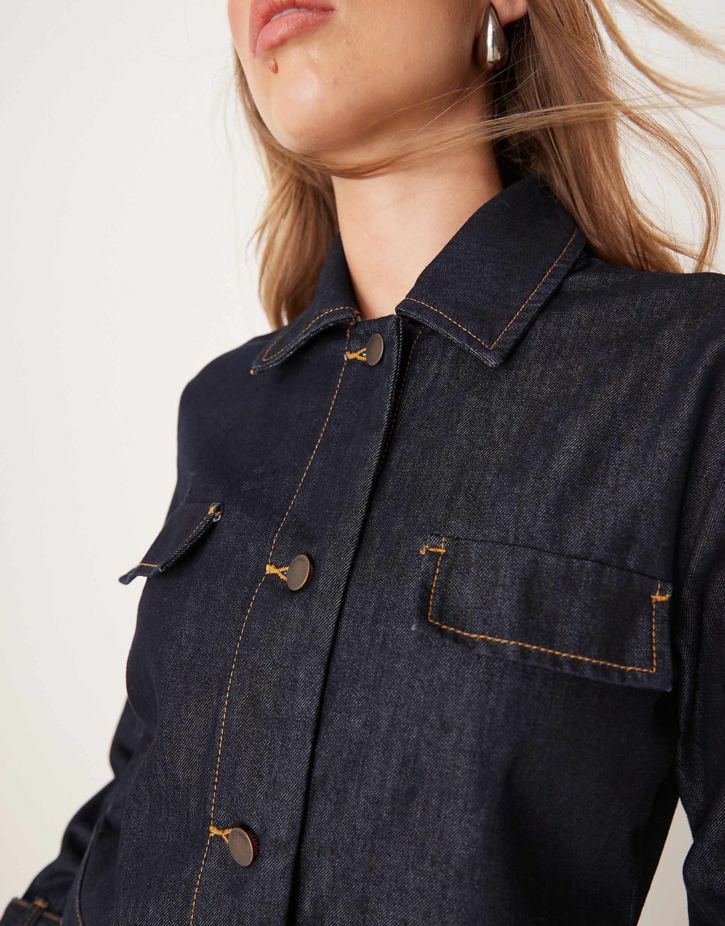 Cropped Denim Jacket Co-Ord