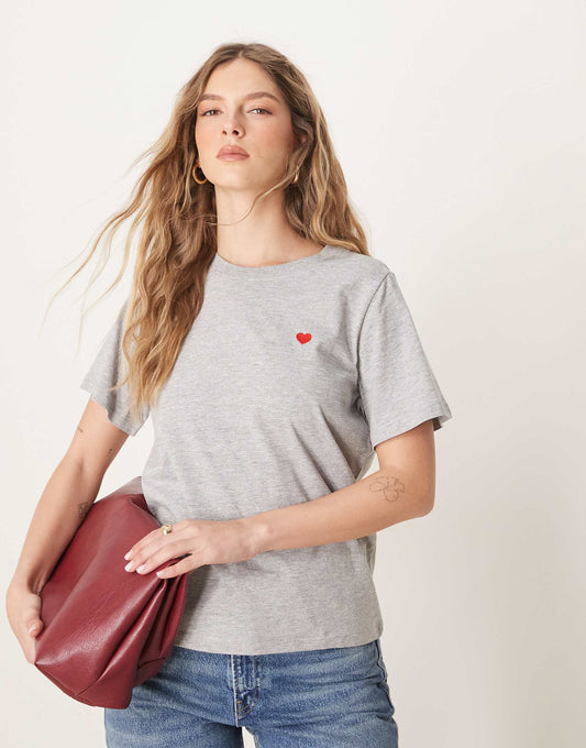 Heart Print T-Shirt