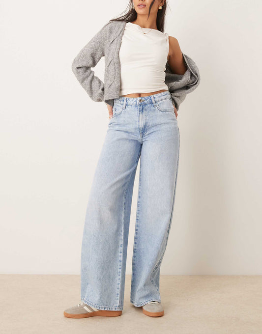 High Waisted Wide Leg Jeans