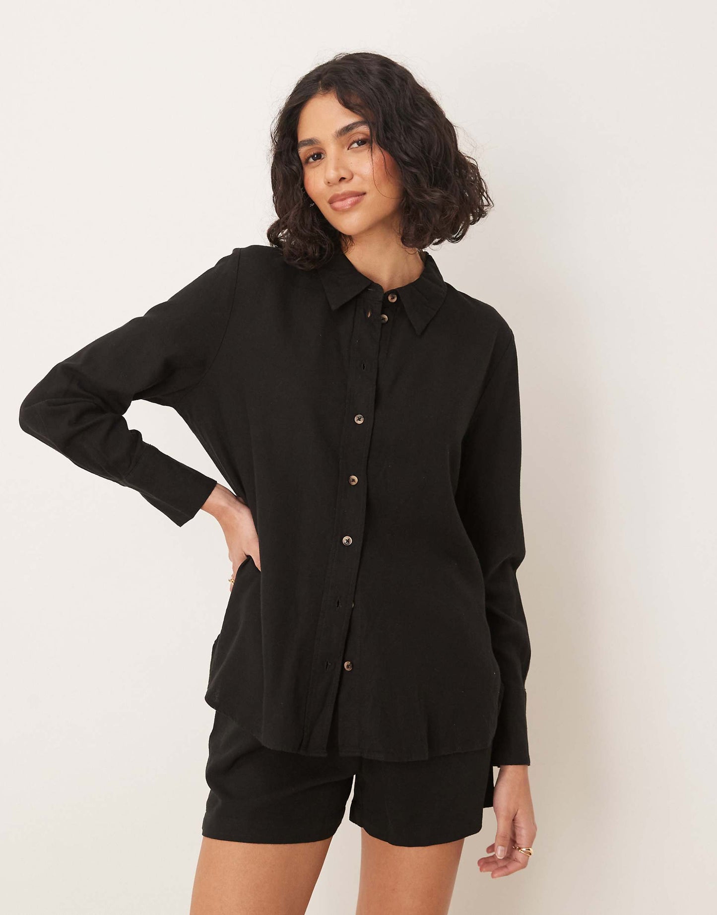 Relaxed Linen Shirt Co-Ord