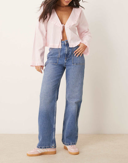 High Waist Wide Leg Jeans