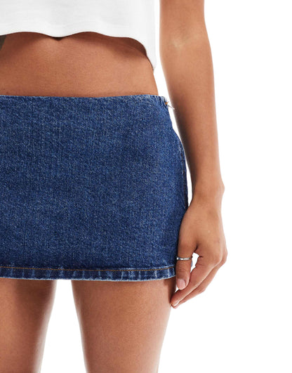 Denim Clean Micro Skirt