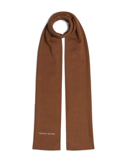 Logo Embroidery Knit Scarf