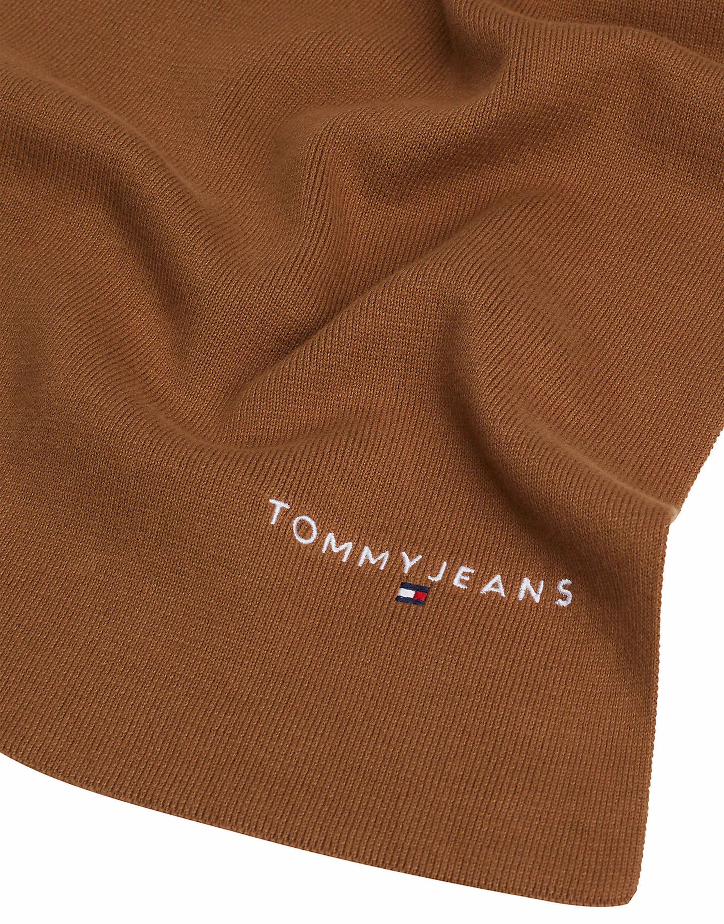 Logo Embroidery Knit Scarf