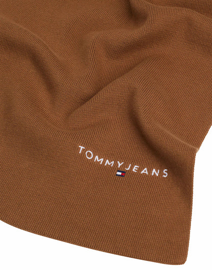Logo Embroidery Knit Scarf