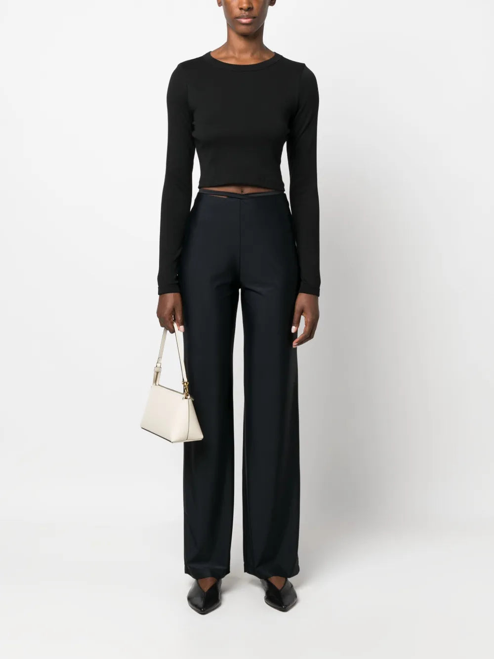 Cropped Organic-Cotton Lt-Shirt