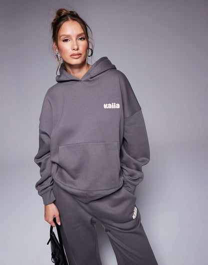 Studio Bubble Logo Back Print Oversized Hoodie Co-Ord