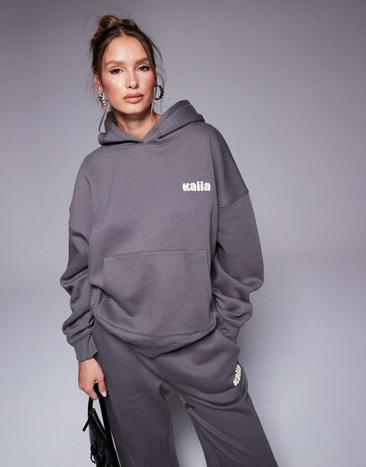 Studio Bubble Logo Back Print Oversized Hoodie Co-Ord
