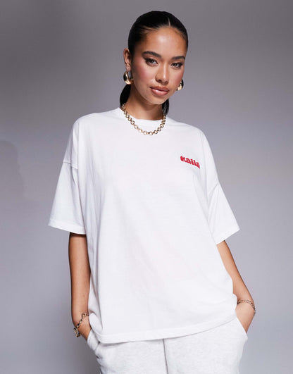 Studio Bubble Logo Back Print Oversized T-Shirt