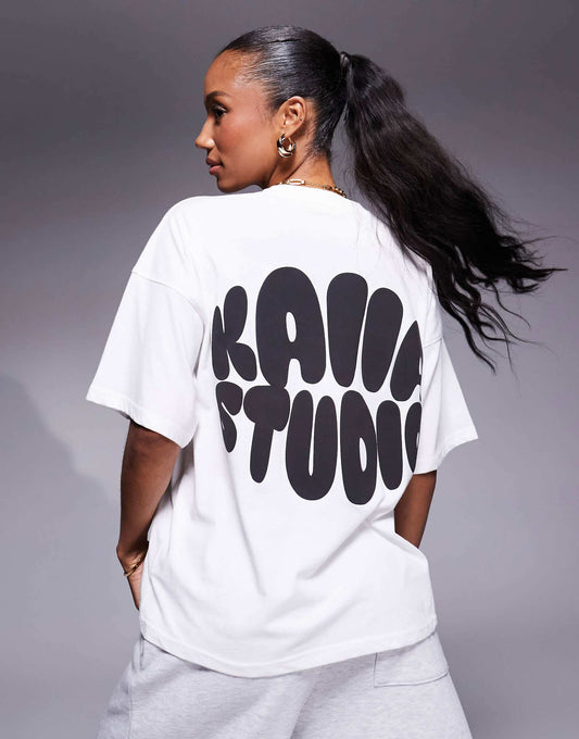 Studio Oversized Bubble Logo Back Print T-Shirt