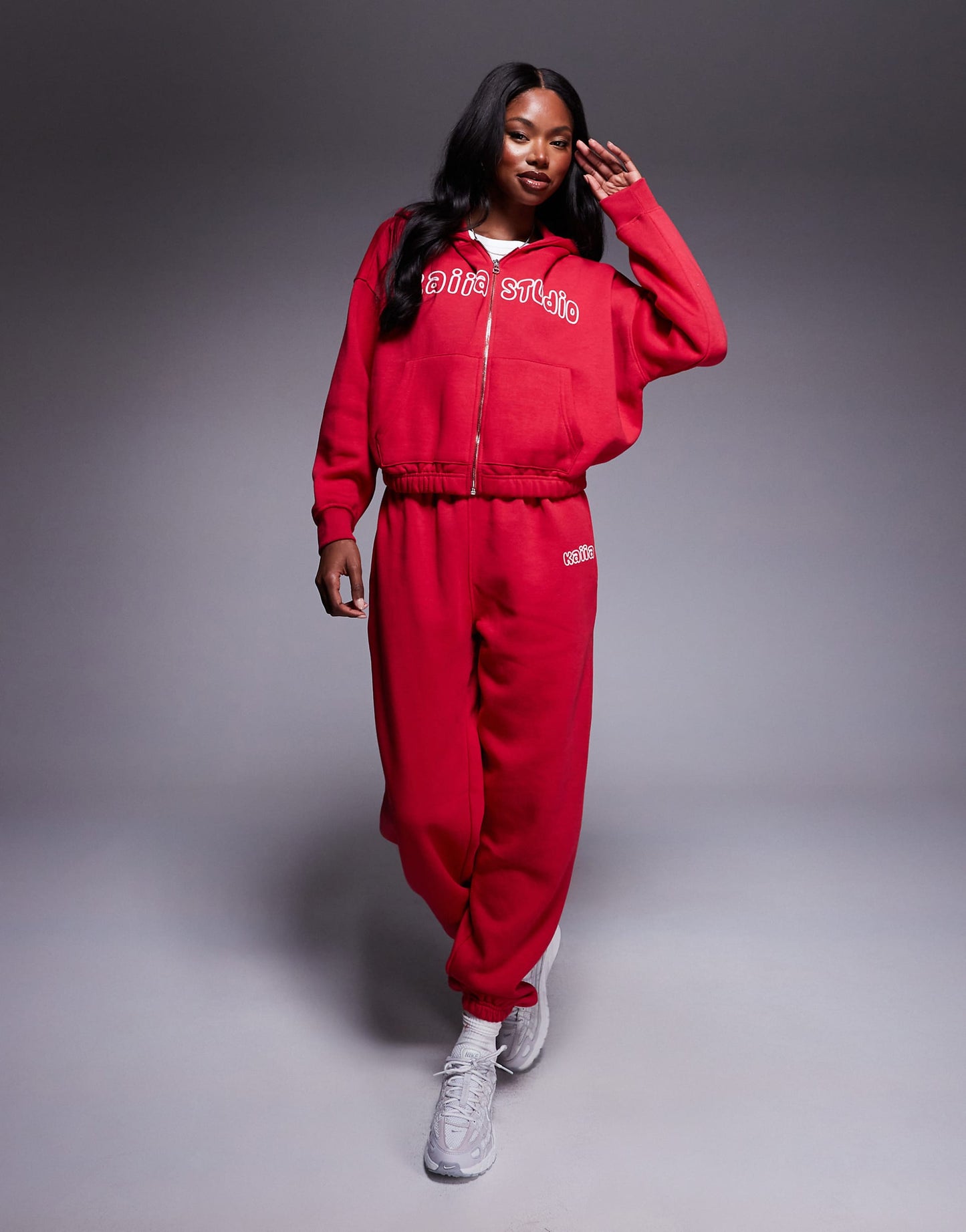 Studio Bubble Logo Back Print Zip Up Hoodie Co-Ord