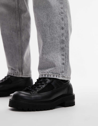 Hank Leather Combat Boots