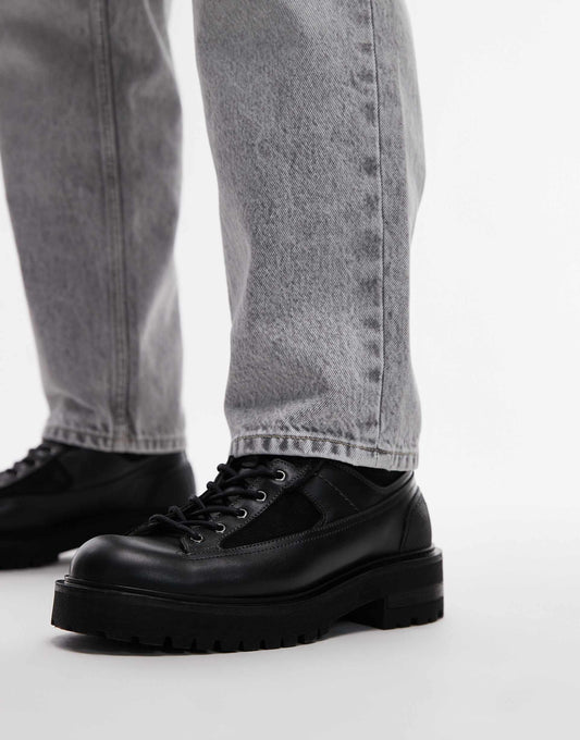 Hank Leather Combat Boots