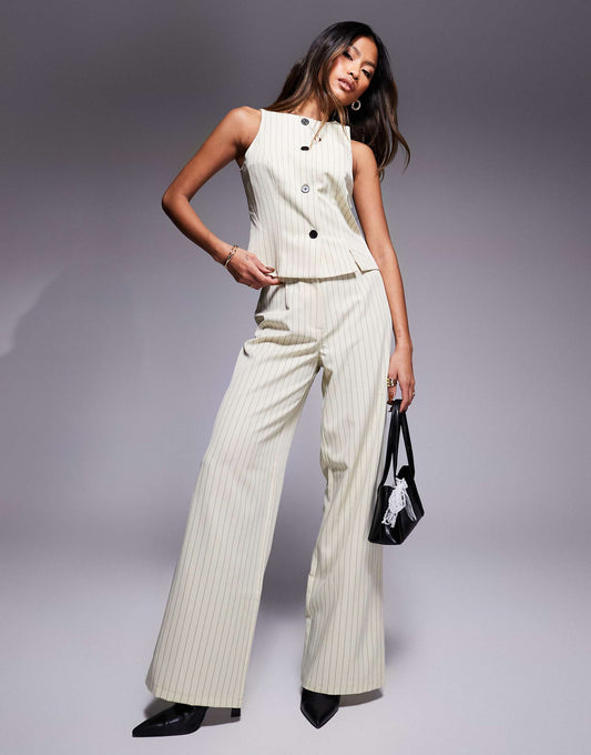 Exclusive Tailored Flared Trousers Co-Ord