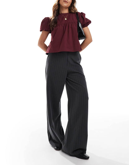 Tailored Relaxed Straight Leg Trousers