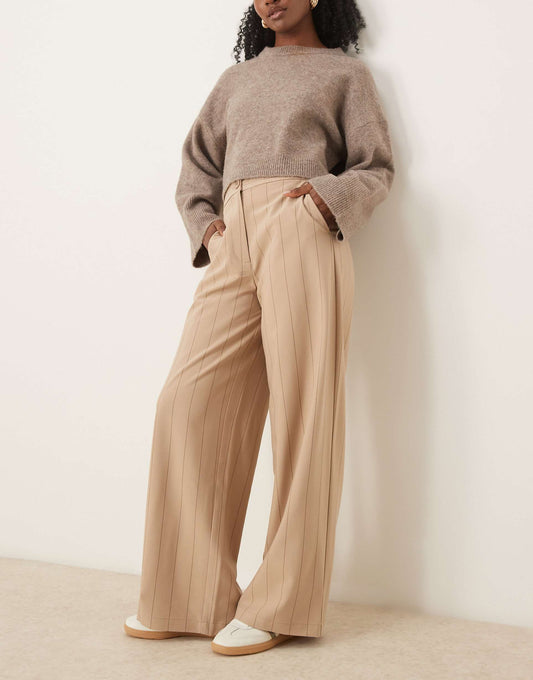 Tailored Relaxed Straight Leg Trousers