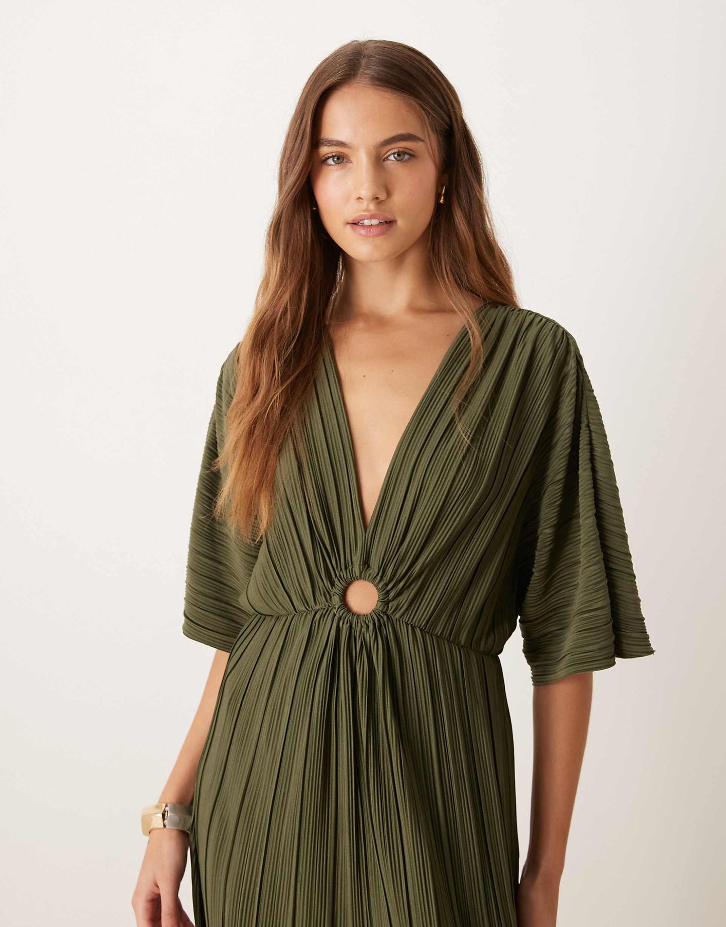 Plisse Wide Leg Jumpsuit