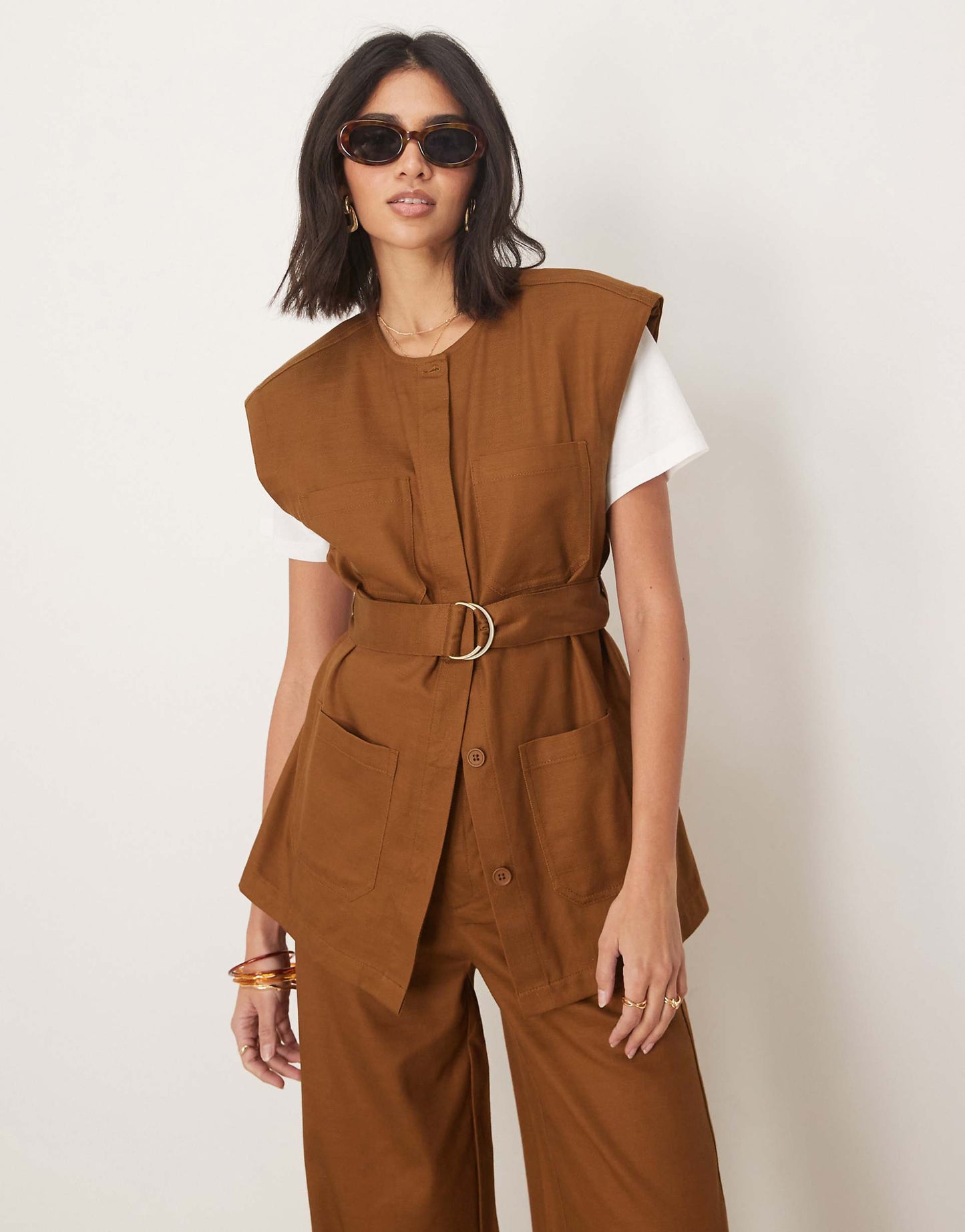 Sleeveless Shirt Co-Ord