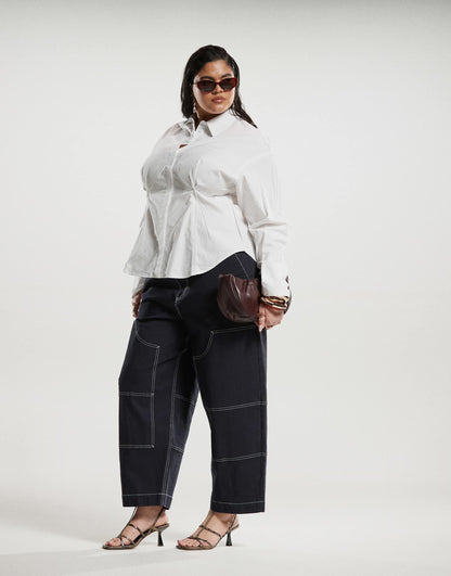 Curve Barrel Leg Trouser