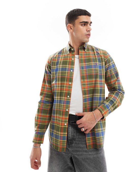 Icon Logo Check Oxford Shirt