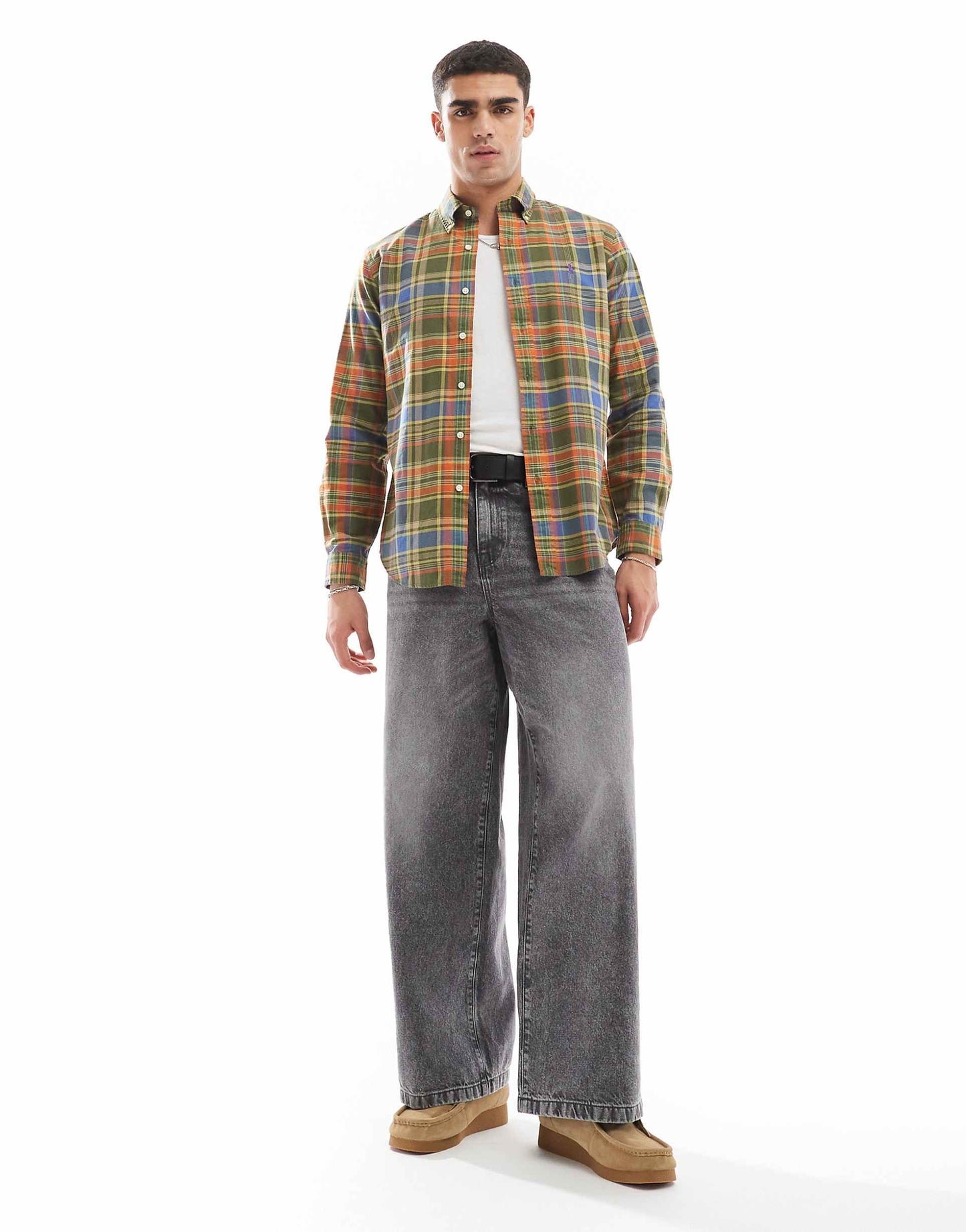 Icon Logo Check Oxford Shirt