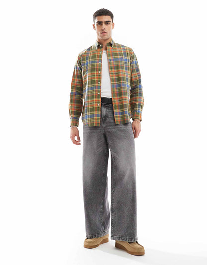Icon Logo Check Oxford Shirt