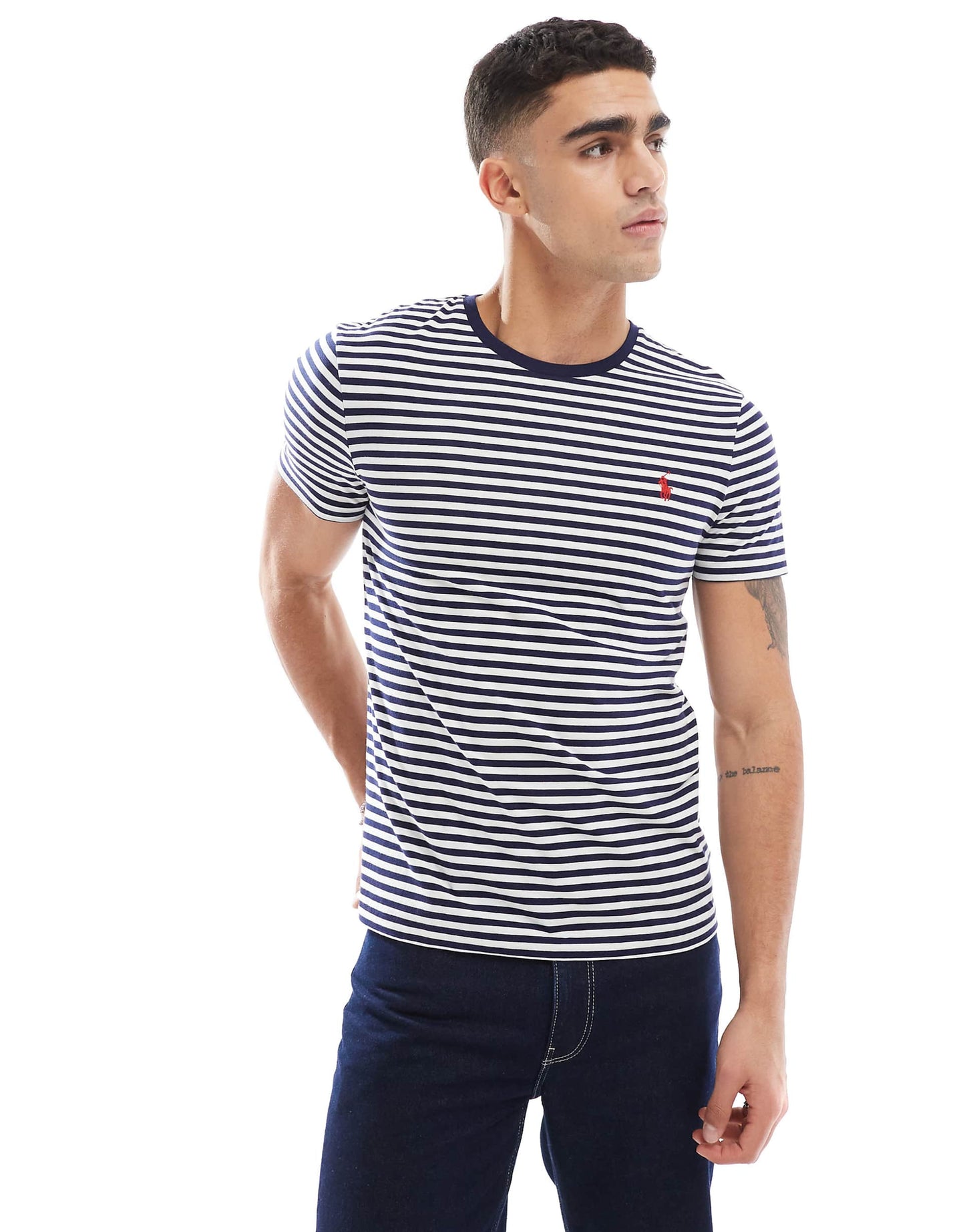 Icon Logo Stripe T-Shirt