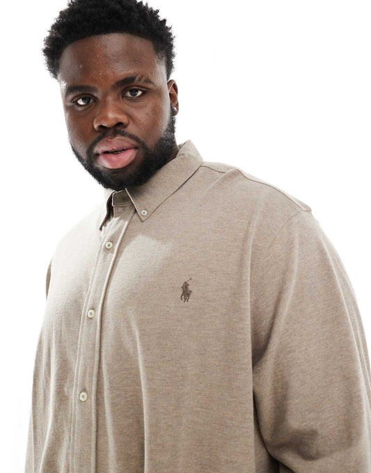 Big & Tall Icon Logo Pique Shirt