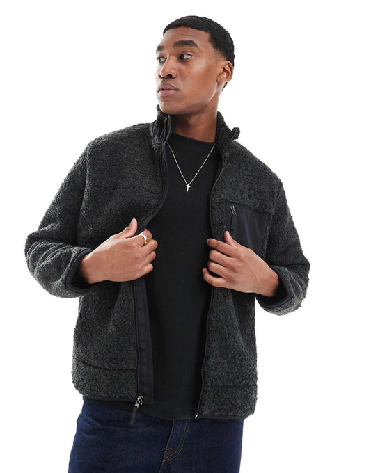 Hybrid Borg Full Zip Jacket