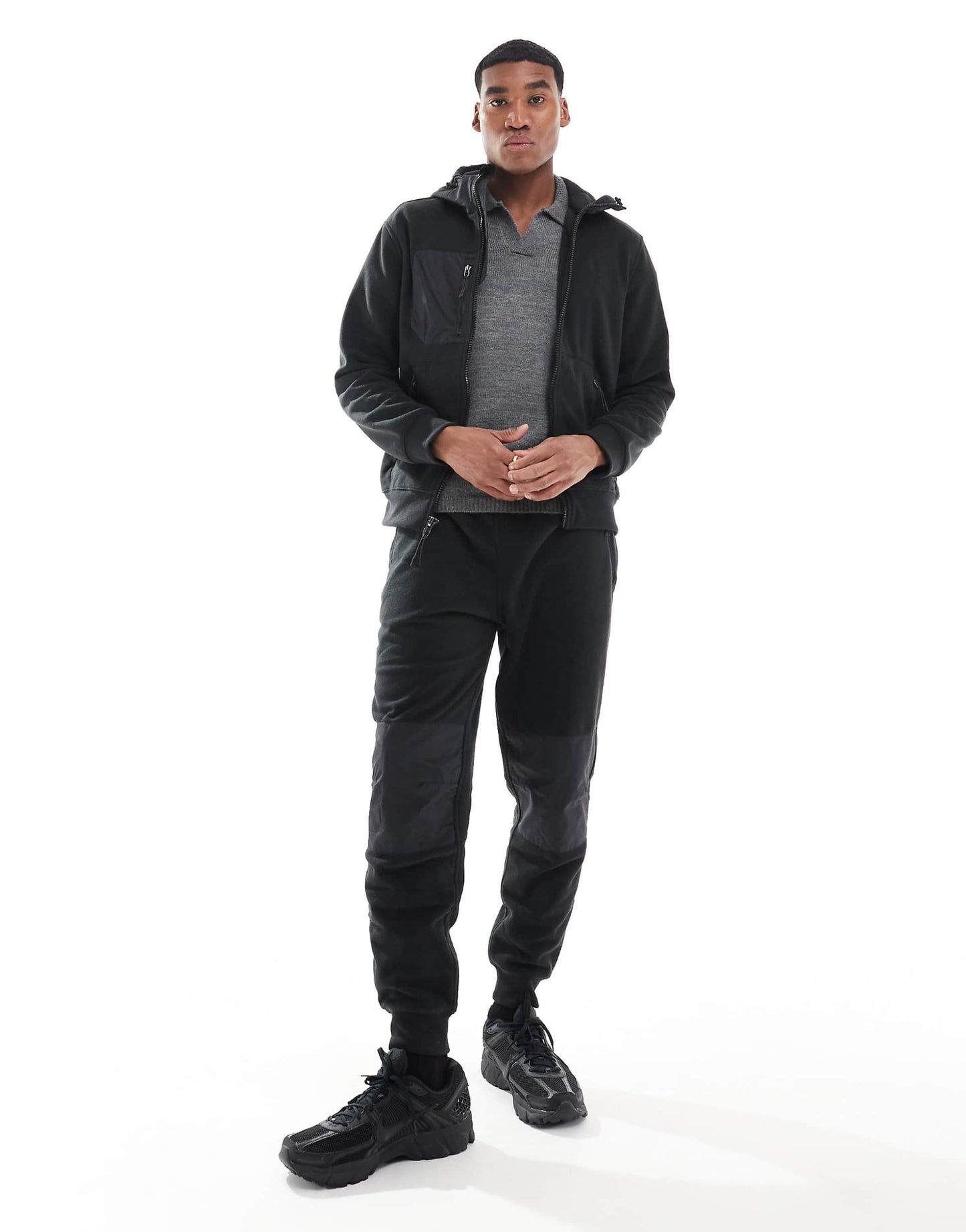 Hybrid Polar Fleece Fullzip Hoodie