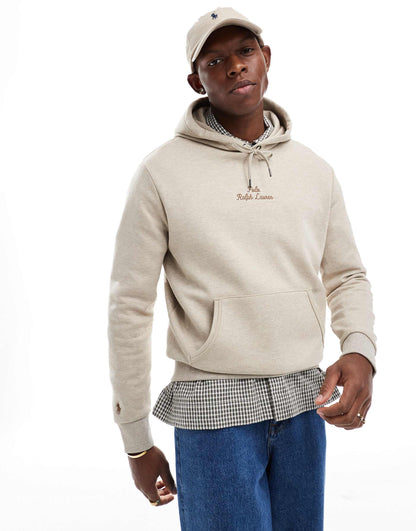 Central Script Logo Double Knit Hoodie