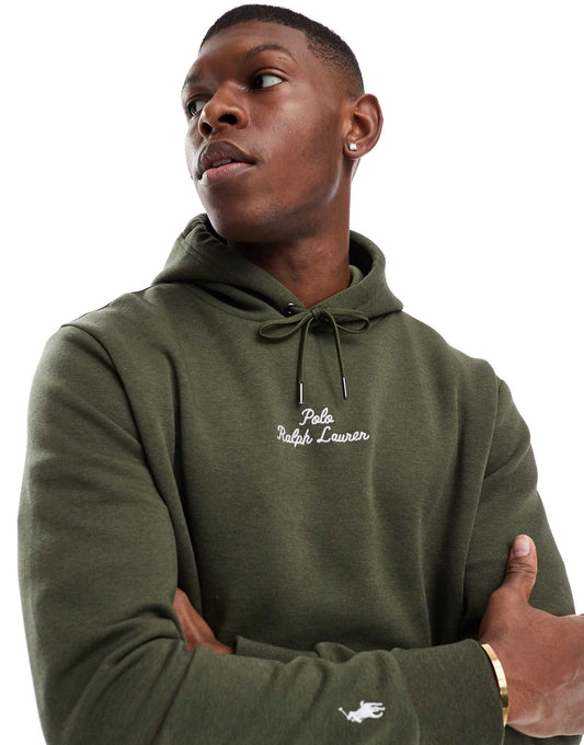 Central Script Logo Double Knit Hoodie