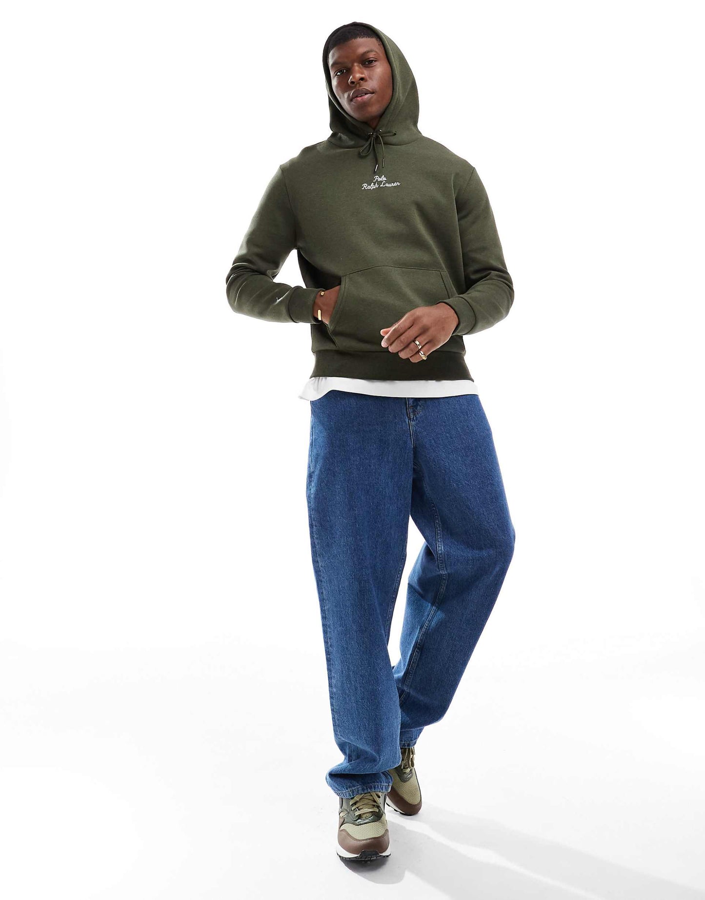 Central Script Logo Double Knit Hoodie