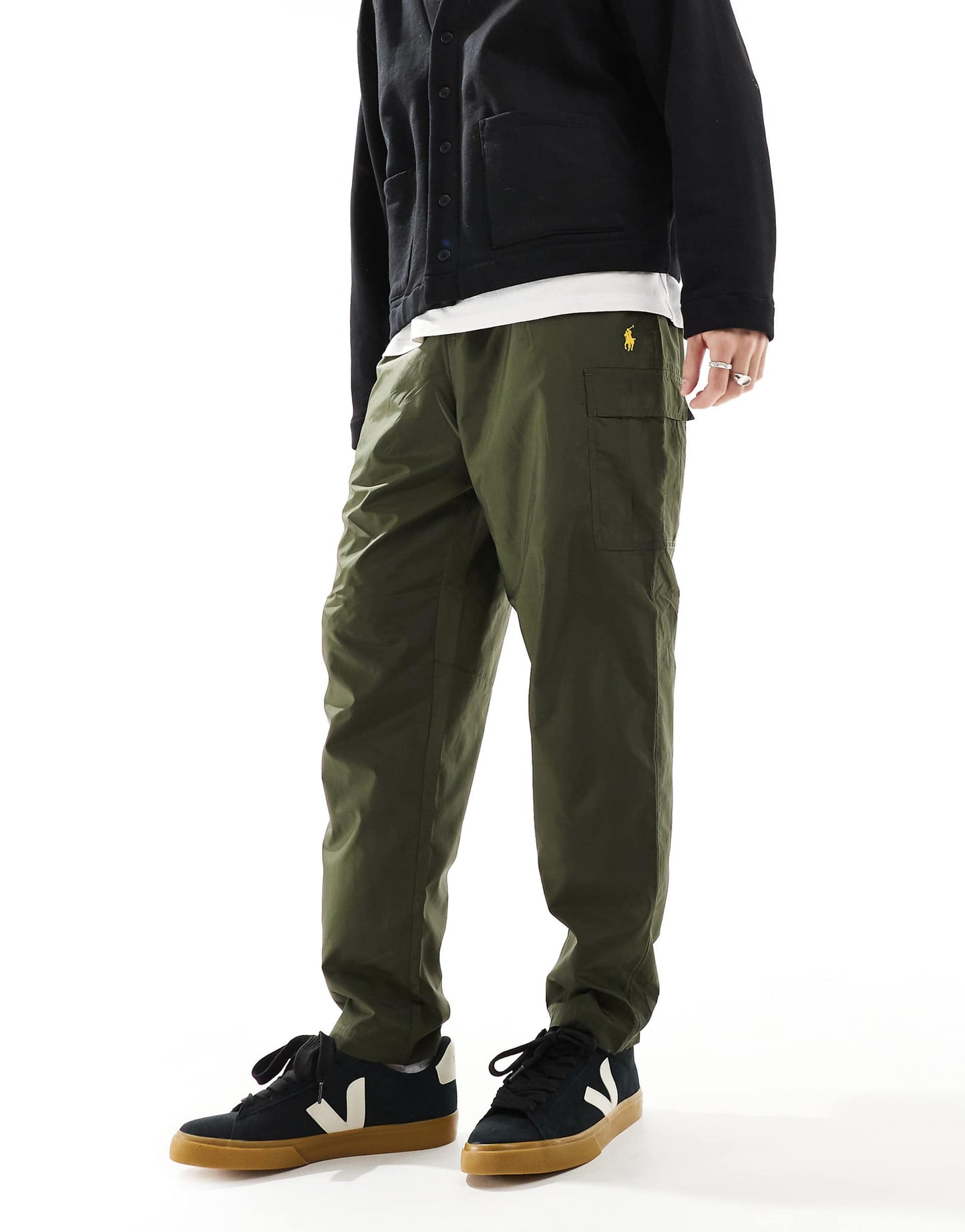 Gold Icon Logo Ripstop Cargo Trousers