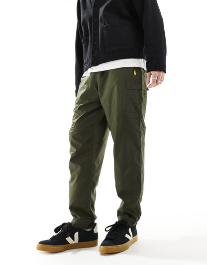 Gold Icon Logo Ripstop Cargo Trousers