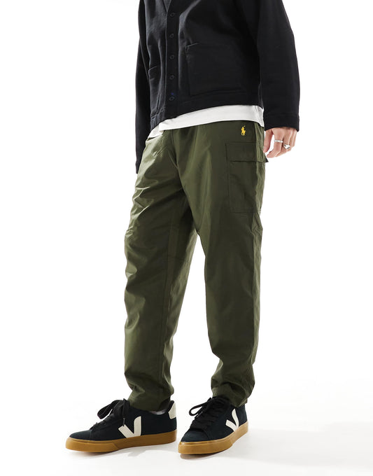 Gold Icon Logo Ripstop Cargo Trousers