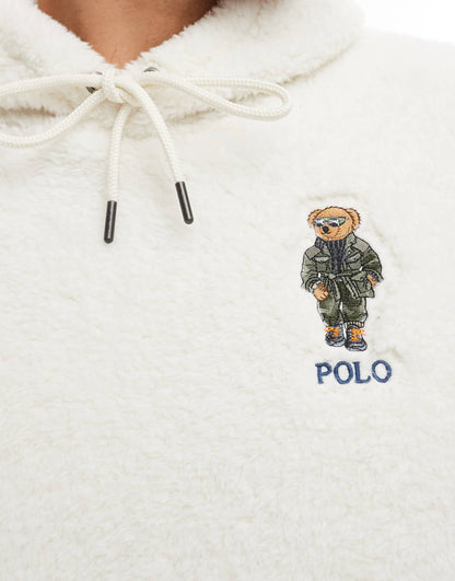 Bear Logo Borg Hoodie