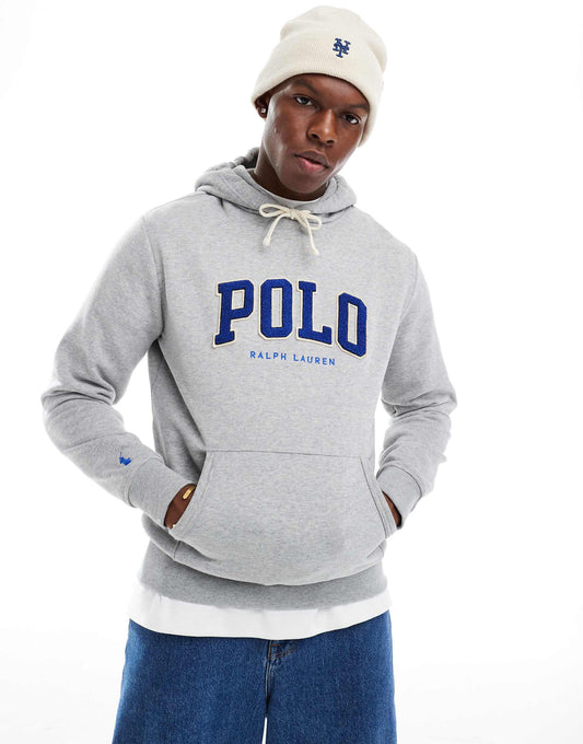 Chenile Applique Logo Fleece Hoodie