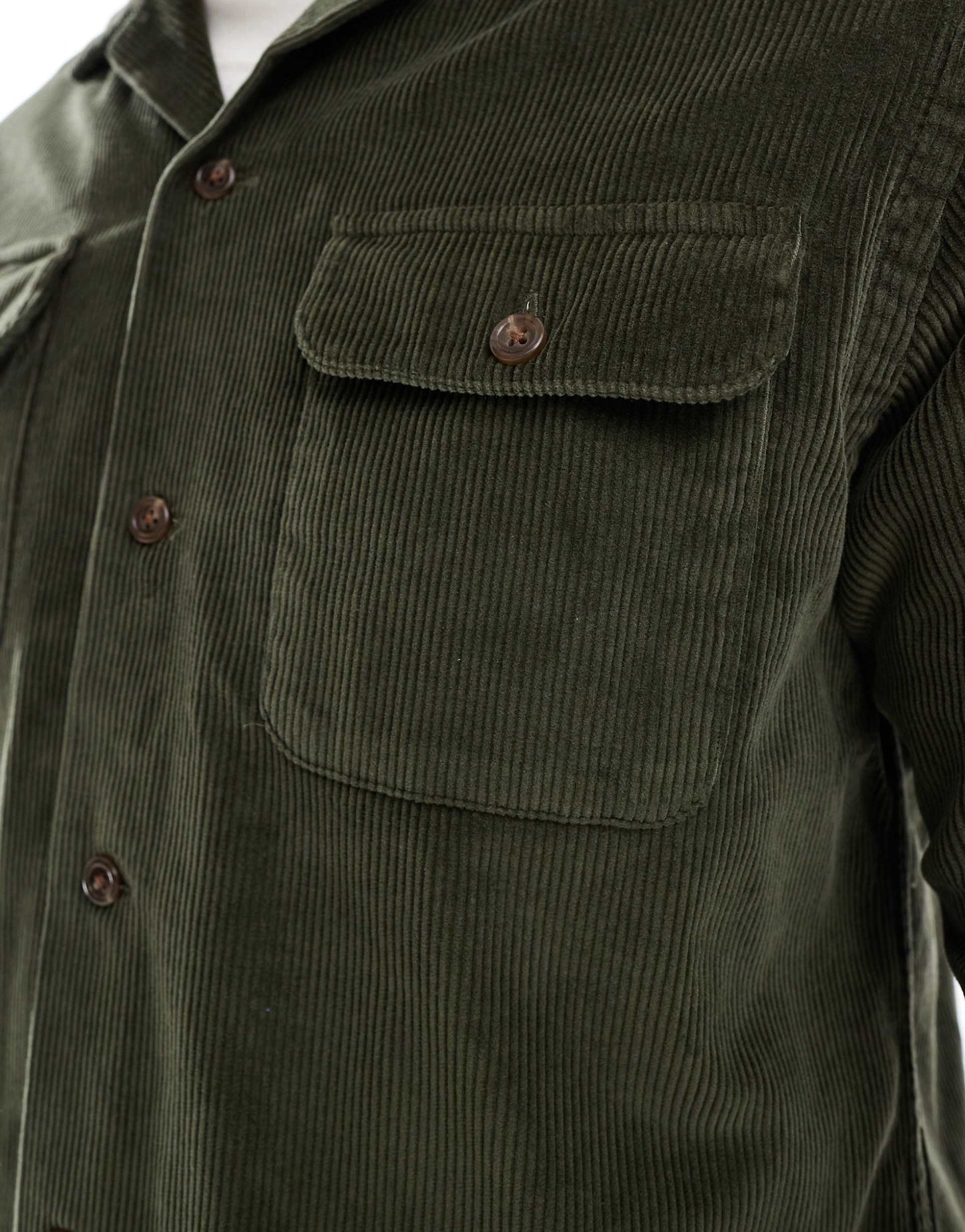 2 Pocket Wide Wale Cord Over Shirt Classic Oversized Fit